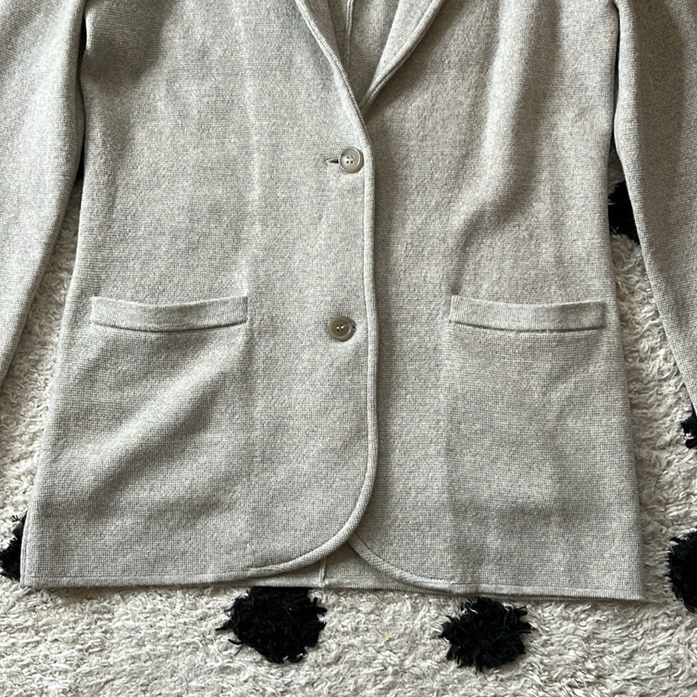 ❌SOLD❌J.Crew size XS merino wool Women's Gray Blazer Jacket - Picture 3 of 10